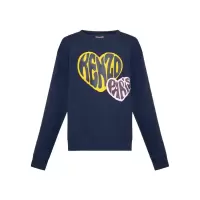 高田贤三(Kenzo)纯棉长袖圆领卫衣男时尚印花休闲百搭运动套头衫