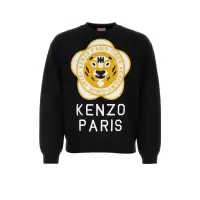 高田贤三(Kenzo)男款羊毛棉混纺圆领刺绣运动卫衣简约百搭休闲潮