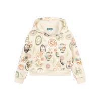 高田贤三(Kenzo)女孩运动卫衣长袖带帽棉质舒适休闲百搭套头衫