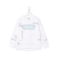 高田贤三(Kenzo)女孩圆领棉质徽标卫衣长袖运动休闲百搭配件秋冬