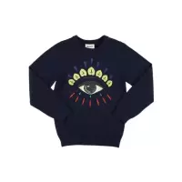 高田贤三(Kenzo)男孩运动卫衣纯棉羊绒圆领长袖休闲百搭套头衫