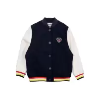 高田贤三(Kenzo)羊毛混纺休闲夹克男童长袖正面按扣开合品牌标识