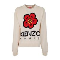 高田贤三(Kenzo)女款套头长袖针织衫圆领舒适百搭运动休闲棉涤混