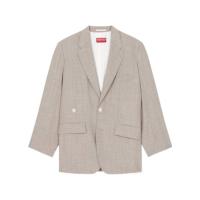 高田贤三(Kenzo)长袖羊毛西装外套女运动卫衣套头衫时尚百搭配宽