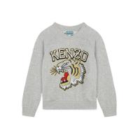 高田贤三(Kenzo)男童圆领棉质卫衣舒适百搭运动休闲套头衫罗纹袖