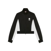 高田贤三(Kenzo)女运动卫衣长袖高领修身拼接撞色女士潮牌印花户