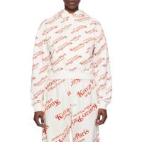 高田贤三(Kenzo)棉质短款印花卫衣女连帽抽绳口袋运动休闲百搭套