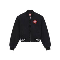 高田贤三(Kenzo)女士长袖休闲夹克棉质弹力舒适罗纹下摆时尚百搭