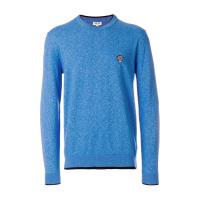 高田贤三(Kenzo)纯棉针织Tiger刺绣贴片套头衫男圆领长袖休闲百搭