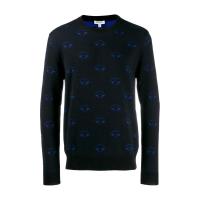 高田贤三(Kenzo)针织眼睛图案套头衫男运动卫衣长袖罗纹圆领休闲