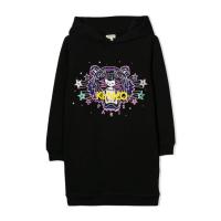 高田贤三(Kenzo)女童徽标装饰连帽长袖套头卫衣户外休闲百搭运动