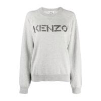 高田贤三(Kenzo)女款羊毛棉混纺logo印花卫衣落肩长袖休闲百搭运