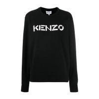 高田贤三(Kenzo)女运动卫衣女款棉质长袖罗纹袖口徽标印花休闲舒