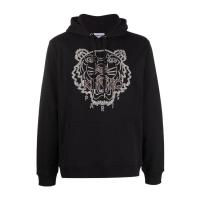 高田贤三(Kenzo)纯棉刺绣连帽卫衣男休闲运动百搭套头衫春秋季潮