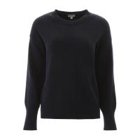 高田贤三(Kenzo)女士运动套头衫海军蓝提花徽标长袖圆领休闲百搭