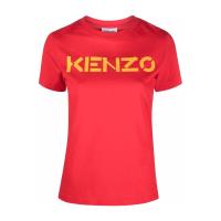 高田贤三(Kenzo)女运动T恤圆领短袖套头上衣休闲百搭配色徽标时尚