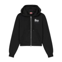 高田贤三(Kenzo)纯棉长袖连帽拉链女款运动卫衣外套秋冬潮流百搭