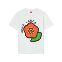 高田贤三(Kenzo)纯棉短袖T恤女艺术印花百搭休闲舒适夏季运动卫衣