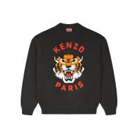 高田贤三(Kenzo)羊毛套头衫男冬装修身显瘦运动保暖刺绣老虎图案