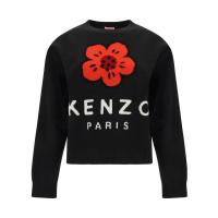 高田贤三(Kenzo)羊毛材质圆领长袖女款连帽套头运动卫衣