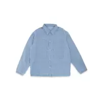 高田贤三(Kenzo)男款徽标牛仔外套长袖衬衫领胸前双袋经典百搭休