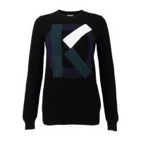 高田贤三(Kenzo)女运动针织衫圆领长袖棉质舒适百搭休闲套头衫