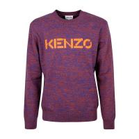 高田贤三(Kenzo)纯棉徽标针织套衫男圆领长袖运动休闲套头衫潮流