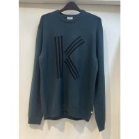 高田贤三(Kenzo)羊毛棉混纺长袖针织衫男圆领休闲运动卫衣外套