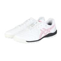 ASICS足球训练鞋男子五人制宽版防滑TF人造草EVA缓震鞋白粉拼色