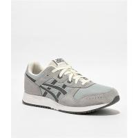 ASICS经典运动鞋男缓震舒适全天候支撑轻便耐磨灵活贴合灰色拼接