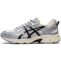 ASICS跑步鞋男缓震支撑透气耐磨灰色黑色配色多层结构现代外观