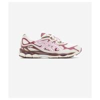 ASICS跑步鞋男舒适穿着日常百搭轻便透气缓震效果白色粉色拼接