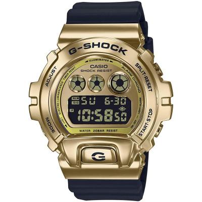 卡西欧(CASIO)G-SHOCK金属黄金冰川金系列不锈钢表圈透明表带时尚潮流防水运动男表 GM-6900SG-9