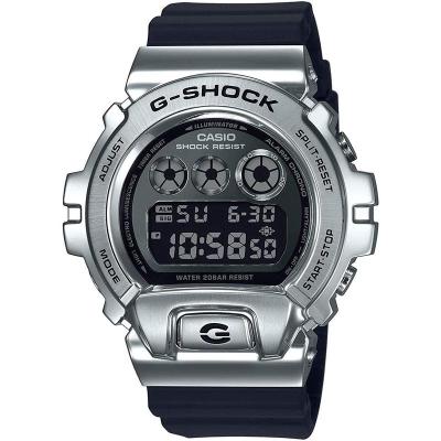 卡西欧g-shock 男表 25周年限量版数字不锈钢黑色树脂表带手表GM6900-1