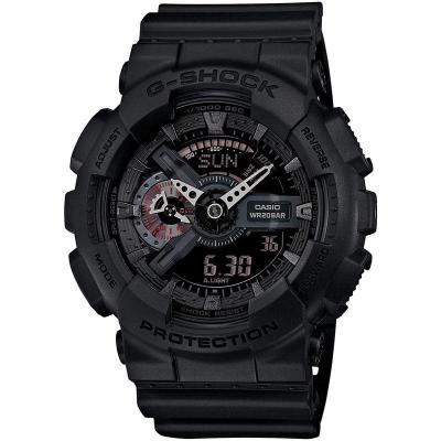 卡西欧(CASIO)G-SHOCK手表男女大盘时尚双显多功能防水防震运动电子潮流节日礼物男表 GA-110MB-1A