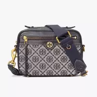 TORY BURCH 汤丽柏琦女包 T MONOGRAM经典提花相机包小方包女士单肩斜挎包