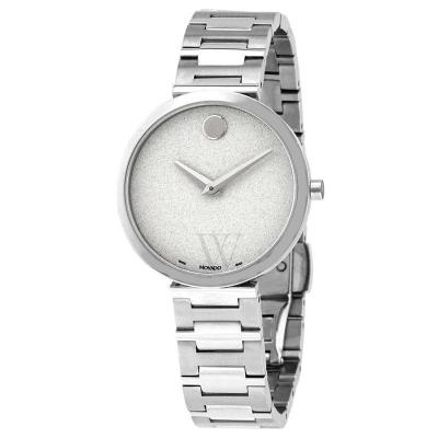 官方正品 摩凡陀(Movado)瑞士女表 钢带石英 经典时尚白色表盘 轻奢名表 博物馆系列 MV0607518