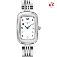 [官方正品]浪琴 LONGINES 瑞士品牌 骑士系列 女士简约时尚石英银色表盘腕表 L6.140.4.13.6