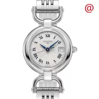 [官方正品]浪琴 LONGINES 瑞士品牌 马术系列 女士简约时尚石英银色表盘腕表 L6.130.4.71.6