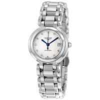 [官方正品]浪琴 LONGINES 瑞士品牌 心月系列 女士简约时尚自动机械白色表盘腕表 L8.111.4.87.6