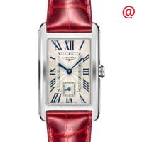 [官方正品]浪琴 LONGINES 瑞士品牌 黛绰维纳系列 女士简约时尚石英银色表盘腕表 L5.512.4.71.4