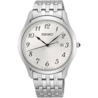 [官方正品]精工SEIKO 日本原装进口 经典系列 男士商务时尚三针银色表盘自动机械腕表 SUR299