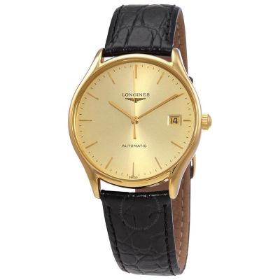 [官方正品]浪琴longines 瑞士名表 律雅系列女士商务时尚休闲金色表盘