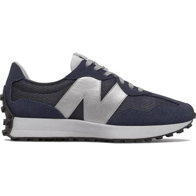 [官方正品]新百伦New Balance 327系列 男士户外运动时尚百搭跑步鞋 天空靛蓝/金属银 MS327MD1