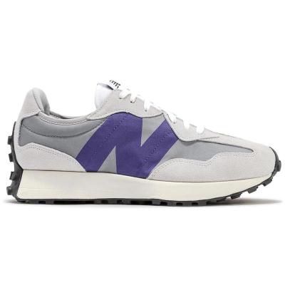 [官方正品]新百伦New Balance 327系列男士户外运动时尚百搭跑步鞋 灰色/紫色