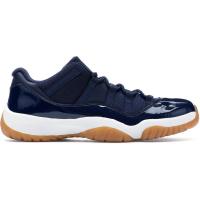 [官方正品]耐克 AJ Jordan 11 复古低帮系列男士城市运动休闲百搭篮球鞋 蓝色/白色 528895-405