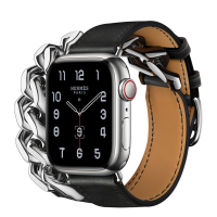 苹果(APPLE) Watch Series 8 银色不锈钢表壳:爱马仕表带 41mm GPS+蜂窝网络 智能手表