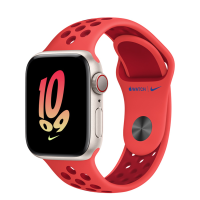 苹果(APPLE) Watch SE 星光色铝金属表壳;Nike联名运动表带 GPS+蜂窝网络 智能手表