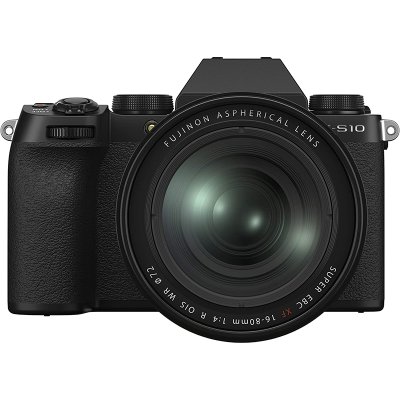 富士 Fujifilm - X-S10 无反数码相机 XF16-80mm 镜头套件 -黑色