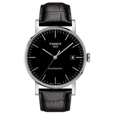 天梭(TISSOT) Everytime 皮革表带40毫米男士经典时尚机械手表 T1094071605100